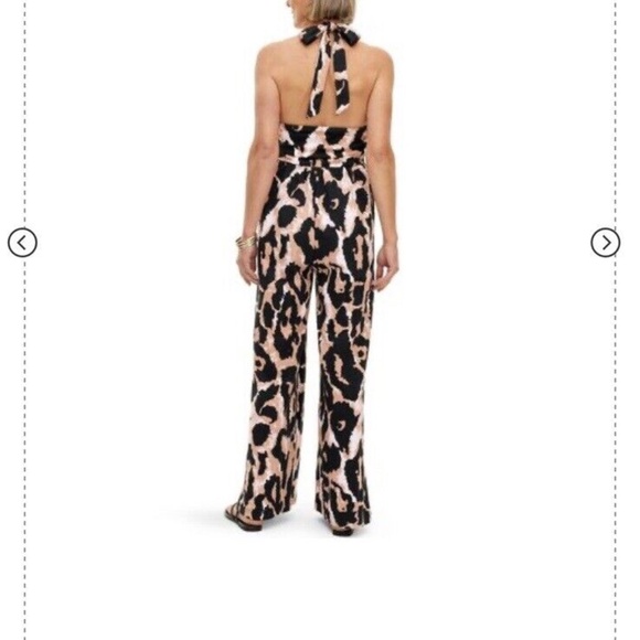 Diane von Furstenberg Halter Leopard Neutral Jumpsuit - DVF for Target - XS - Picture 4 of 5